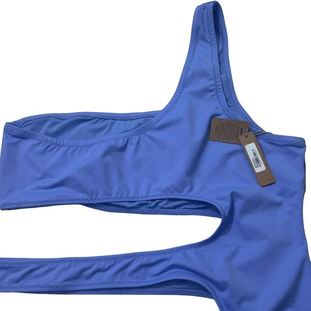 SKIMS Swim One Shoulder Monokini Periwinkle Womens‎ XL